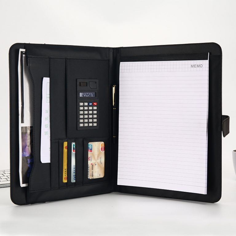 Multi-functional PU business folder